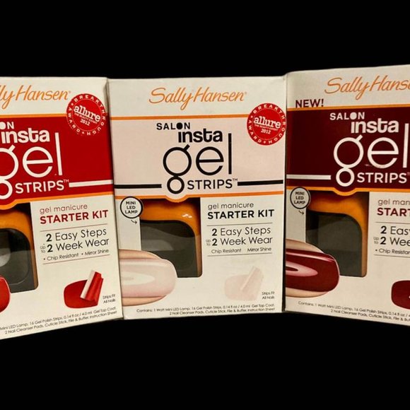 🎉HP🎉 Sally Hansen Salon Insta Gel Strips Starter Kit w/Lamp - Picture 1 of 4